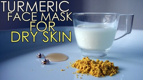 TURMERIC FACE MASK FOR DRY SKIN TO GROWING SKIN #iHealthiness - YouTube