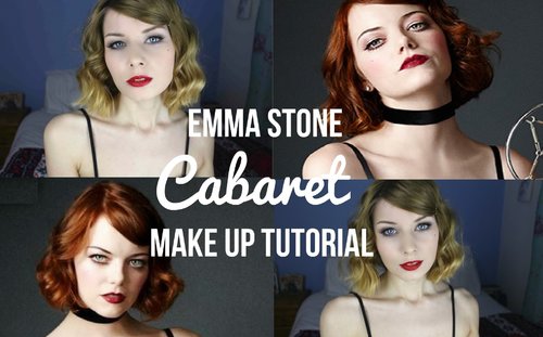Emma Stone 'Cabaret' Makeup Tutorial | Rebecca Smile - YouTube