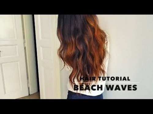 Summer Beach Waves Hair Tutorial - YouTube