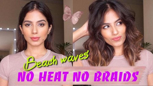 NO HEAT/NO BRAIDS MESSY BEACH WAVES IN 2 MINS! - YouTube