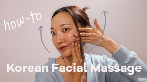 An Anti-aging Facial Lifting Massage I Learned in Korea | try this at home with me - YouTube
