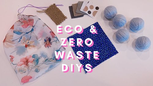 Eco + Zero Waste DIYsð¿ (makeup wipes, dryer balls, beeswax wraps, biodegradable sponge, etc.) - YouTube