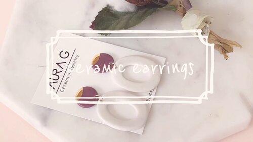 ëìê¸° ì£¼ì¼ë¦¬ ë§ë¤ê¸°: how to make a ceramic earrings [aura_g studio] - YouTube