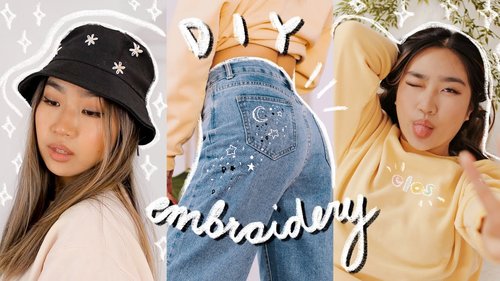 diy aesthetic embroidered clothes ð«| JENerationDIY - YouTube