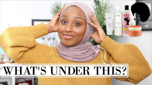 MY CURLY HAIR CARE ROUTINE & JOURNEY! ...Hijabi Edition lol | Aysha Harun - YouTube