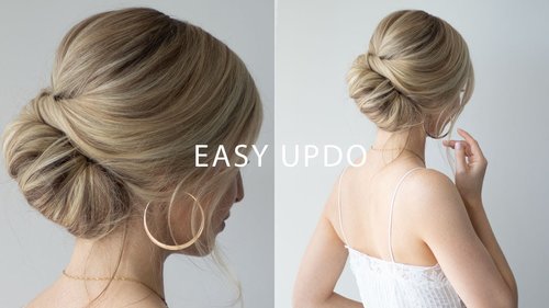 HOW TO: EASY updo for short hair ð°ð¼Perfect wedding hair, prom, formal. - YouTube