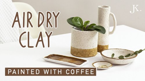 DIY - easy Air Dry Clay projects for Home Decor - YouTube