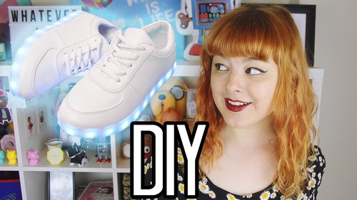 DIY Light Up Shoes | Make Thrift Buy #25 - YouTube