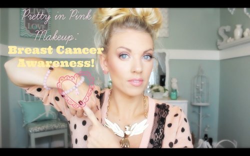 â¤ Pretty In Pink Makeup: Breast Cancer Awareness â¤ - YouTube