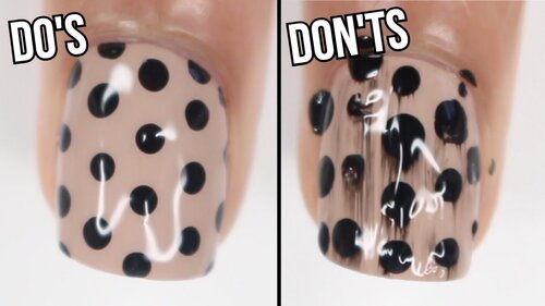 DOs & DON'Ts: polka dot nails | how to do polka dot nail art - YouTube