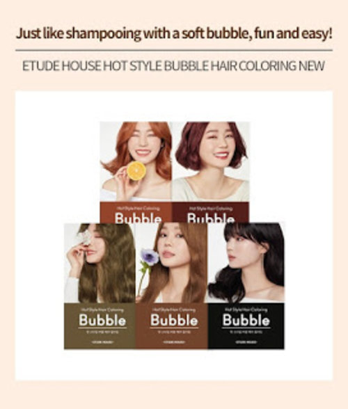 Lassie Newfangled: [Review] Etude House Hot Style Bubble Hair Coloring 7R Cherry Red