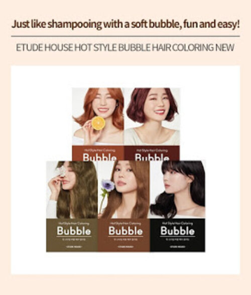 Lassie Newfangled: [Review] Etude House Hot Style Bubble Hair Coloring 7R Cherry Red