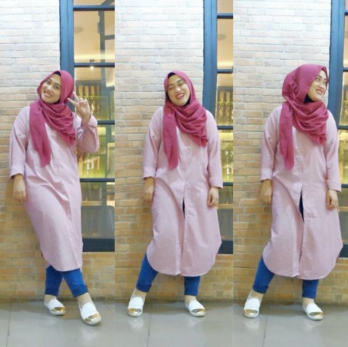Be as happy as you are , dear you! 💋Lensed by @nianastiti 😍😍 #stylediary #ootdindo #hijabstyle #clozetteid #clozettehijab #andiyanipics #hijablook #hijabootd