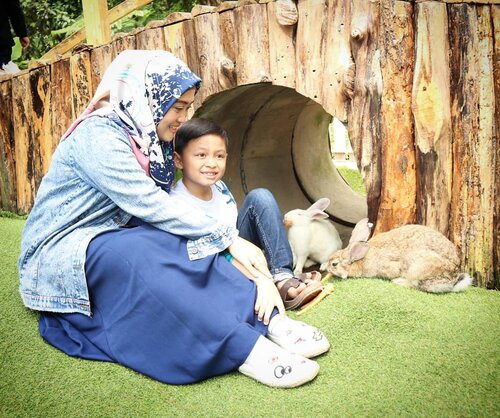 Selain bisa menikmati bunga anggrek yang cantik-cantik dan banyaknya spot kece instagramable. Di @orchidforestcikole ada Rabbit Forest yang isinya kelinci-kelinci gemaayyy + semok 😍 #darelladhibrata jadi betah deh main di sana. 
#orchidforestlembang #liburandiBandung #liburansekolah #bandungjuara #explorebandung #clozetteid #momandsondate #ootdmomandkids #motherhood #love