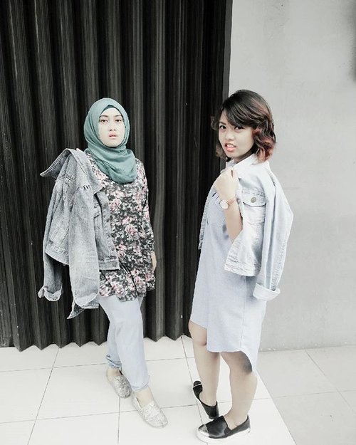 Cem model jaket jeans banget nih kakaaaa @arini.endah ✌🙈💋 #stylediary #ootd #fashionstatement #officestyle #bestfriend #friday #denimondenim #denimjacket #andiyanipics #clozettehijab #clozetteid #hijabstyleindonesia #hijabootdindo #lookbook#ahensilife #anakahensi #bouncheid