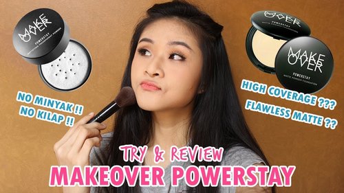 TRY & REVIEW MAKEOVER POWERSTAY MATTE POWDER FOUNDATION / MATTIFYING TRANSPARENT POWDER - YouTube