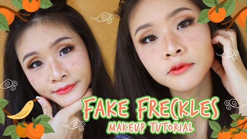 Fake Freckles Makeup Tutorial Trend - YouTube
