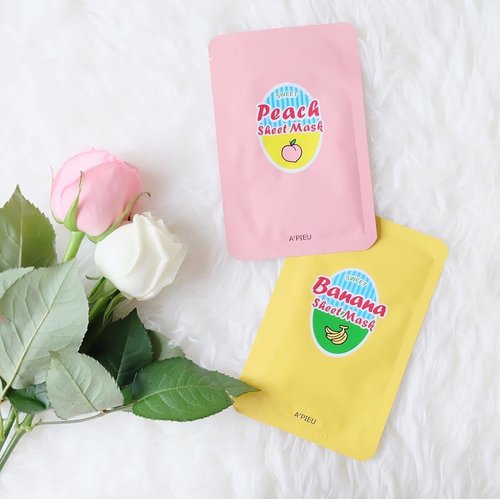 No matter how busy you are, don't forget to pamper yourself by using mask sheet ay least twice a week. Banana and peach are my favorite fruits, now my skin can eat them too! 😆...#clozetteid #clozette #fdbeauty #beautybloggerid #masksheet #apieu #kbeautyblogger #kbeautyblog #potd #picoftheday #whywhiteworks