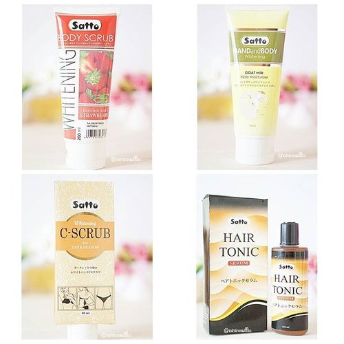 Check out my review about various whitening products from @sattobeauty : Body Scrub and Body Lotion. Besides they also have hair tonic for your hair problem.http://bit.ly/SattoBodyCareReview...#vscocam #beautyreview #sattobeauty #beautyblogger #beautybloggerid #potd #picoftheday #followme #clozetteid #clozette