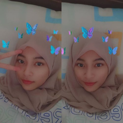 This filter made my day 🦋💙#clozetteid