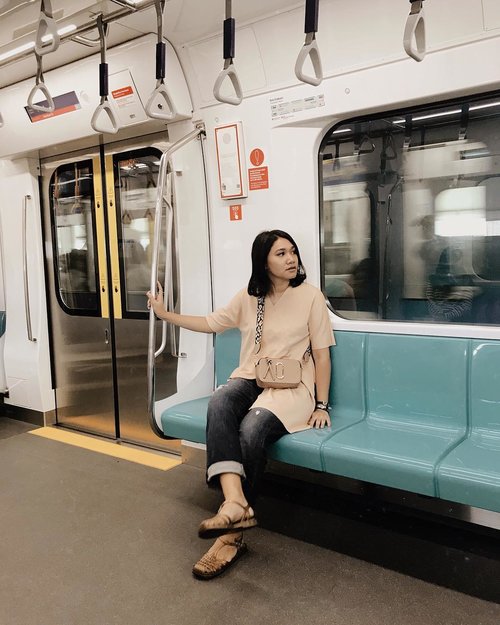 Finally we taste the new MRT in the city!- #clozetteid#celliswearing#ggrep#mrtjakarta