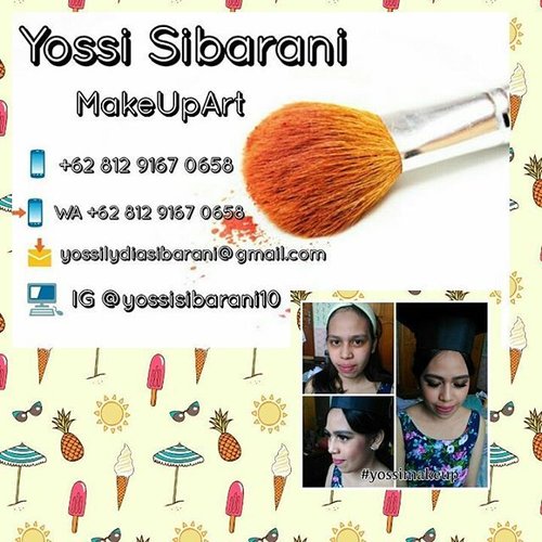 . -Receive a make up call service for :. - Graduation,- Prewedding,- Bridesmaids- Party- Martupol- Photosession- By request, You can contact me with the infornation already stated above 👆👆. -Xoxoxo 😘. -#YossiMakeup #ClozetteID