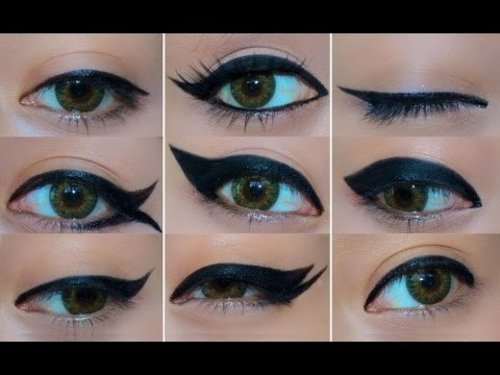  9 Different Eyeliner Looks - YouTube