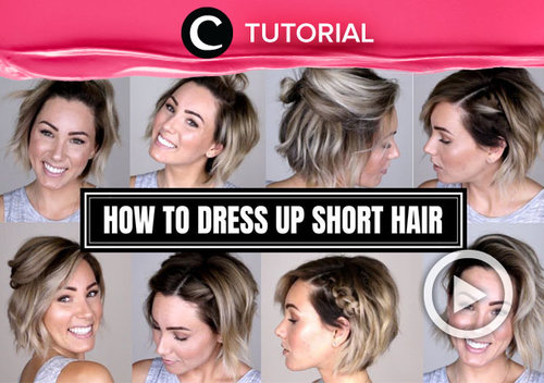 Rambut pendek bukan halangan untuk tetap menata rambut, Clozetters! Intip tutorialnya di: https://bit.ly/2Lnc0K5. Video ini di-share kembali oleh Clozetter @dintjess. Lihat juga tutorial lainnya yang ada di Tutorial Section.