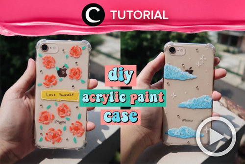 DIY arcrylic paint case yang aesthetic: http://bit.ly/3iAyfvK. Video ini di-share kembali oleh Clozetter @zahirazahra. Lihat juga tutorial lainnya di Tutorial Section.