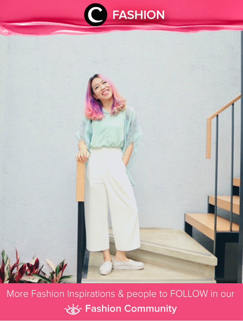 Head to toe: pastel perfection. Simak Fashion Update ala clozetters lainnya hari ini di Fashion Community. Image shared by Clozetter: @marisaagapedepari. Yuk, share outfit favorit kamu bersama Clozette.