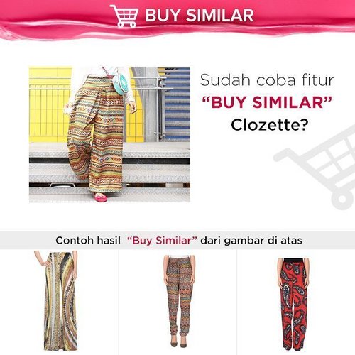 Bergaya boho? Gunakan fitur "Buy Similar" di www.clozette.co.id untuk cari pretty pants seperti milik Star Clozetter RimaSuwarjono.
#ClozetteID