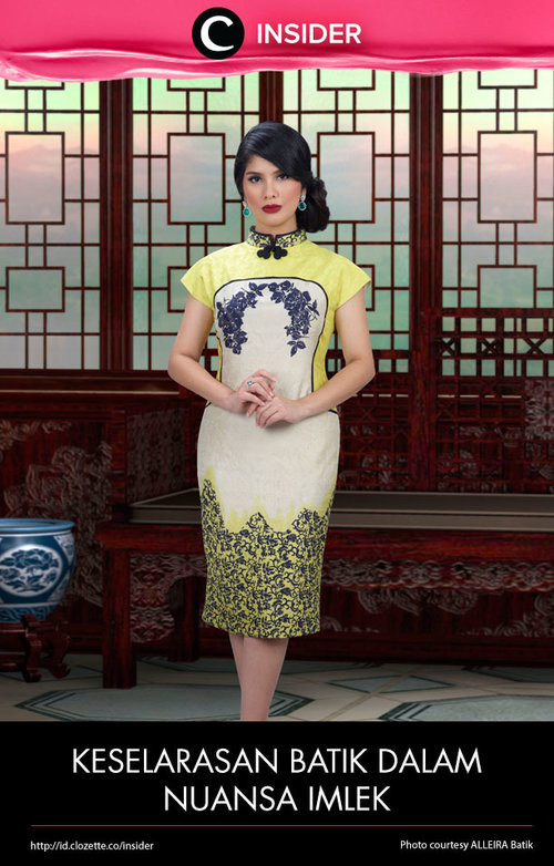 Alleira Batik memadukan motif batik dan budaya Cina dengan apik di koleksi terbaru mereka http://bit.ly/1osdg1g. Simak juga artikel menarik lainnya di http://bit.ly/ClozetteInsider