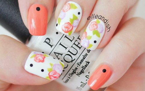 Easy Floral Nails (With a Toothpick!) - YouTube