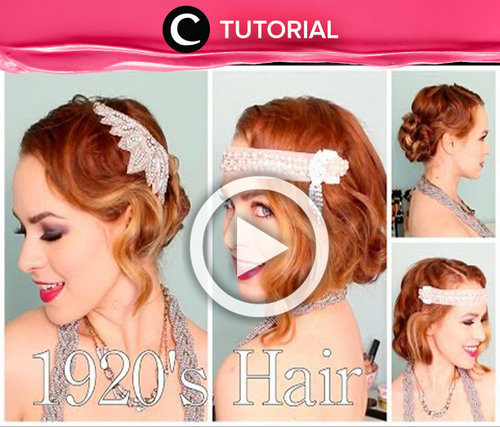 Getting bored with modern hair style? Let's try 1920's hair style in this video http://bit.ly/1S5IQsh  Video shared by Clozetter: aquagurl. Cek Tutorial Hair Update lainnya, disini http://bit.ly/tutorialhair. See All Tutorials: http://bit.ly/alltutorials