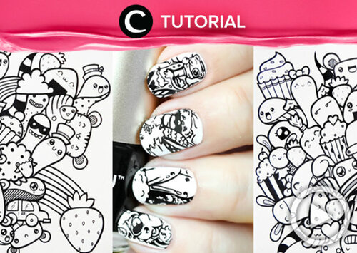 "Wanna create your own doodle nail art? See the tutorial, here http://bit.ly/2hEyAgo. Video ini di-share kembali oleh Clozetter: ranialda. Cek Tutorial Updates lainnya pada Tutorial Section.
"
