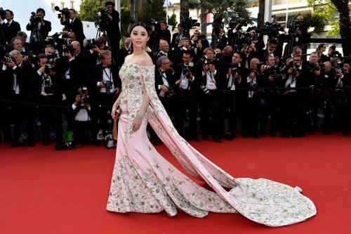 Fan Bingbing at Cannes Film Festival 2015. Dress by Ralph & Russo.