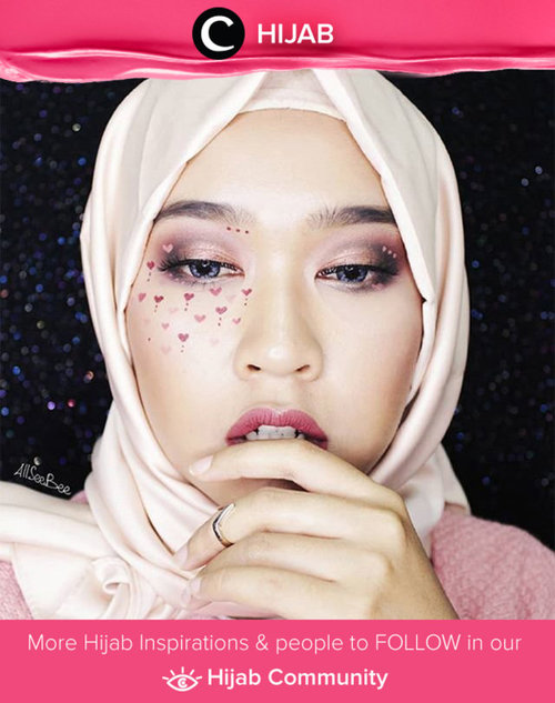 Pink and sweet heart makeup. Simak inspirasi gaya Hijab dari para Clozetters hari ini di Hijab Community. Image shared by Star Clozetter: @allseebee. Yuk, share juga gaya hijab andalan kamu
