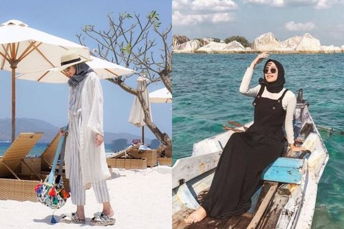7 Padu Padan Hijab Santai ke Pantai yang Bikin Cantik dan Anti Gerah