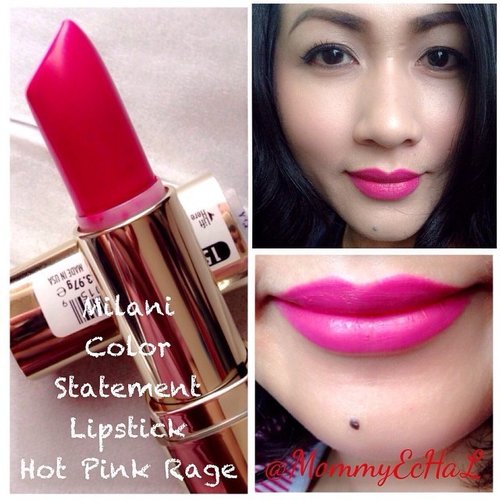  Milani Color Statement Lipstick #hotpinkrage from @milanicosmetics #selfpotrait #myselfandi #narcism #lipspotrait #pinklipsticks #milanicosmetics #lip... Read more →