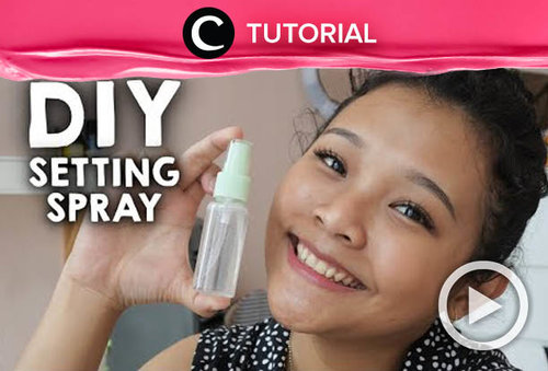Clozetter @ririeprams berbagi tentang tips membuat DIY setting spray-nya. Yuk, intip di: http://bit.ly/2MR7GnH. Video ini dibagikan kembali oleh Clozetter @salsawibowo. Lihat juga tutorial menarik lainnya di Tutorial Section.