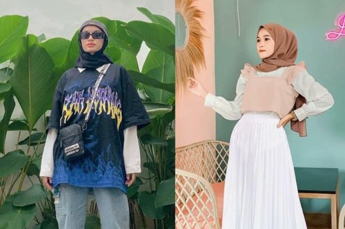 7 OOTD Layering Baju Untuk Hijaber Yang Fashionable Untuk Berbagai Gaya 