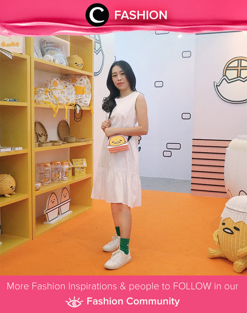 Who can't resist cute things? Let's pair a white dress with green socks and white sneakers. Simak Fashion Update ala clozetters lainnya hari ini di Fashion Community. Image shared by Clozetter: @chikezia. Yuk, share outfit favorit kamu bersama Clozette.