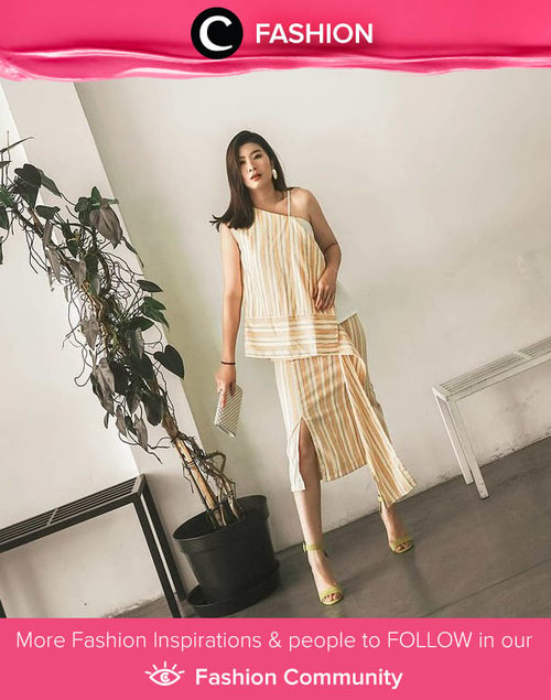 Clozette Ambassador @wulanwu looks stylish as always in Natalia Kiantoro stripe set. Simak Fashion Update ala clozetters lainnya hari ini di Fashion Community. Yuk, share outfit favorit kamu bersama Clozette.