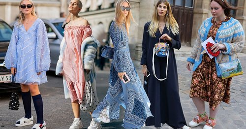 How to Wear Spring’s Chunkiest Shoes and Loveliest Dresses