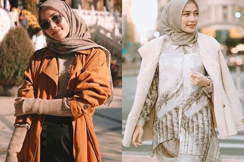 Inspirasi Fashion Hijab dengan Outer ala Mega Iskanti Agar Kamu Makin Modis Saat Liburan - Stylo.ID