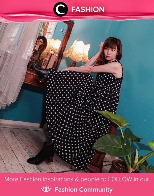 Clozette Ambassador @steviiewong shared her chic look with polka-dot dress and boots. Simak Fashion Update ala clozetters lainnya hari ini di Fashion Community. Yuk, share outfit favorit kamu bersama Clozette.