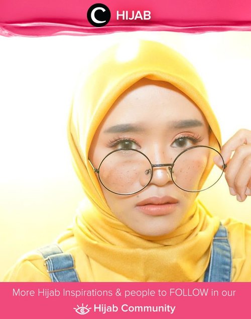 Who can say no to freckles makeup and Minion inspired outfit? Adorable! Simak inspirasi gaya Hijab dari para Clozetters hari ini di Hijab Community. Image shared by Clozetter @Suniims. Yuk, share juga gaya hijab andalan kamu