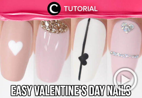 Belum ada ide nail art untuk mempercantik penampilanmu di Valentine's Day nanti? Coba intip inspirasinya di: http://bit.ly/2GKuhyG. Video ini di-share kembali oleh Clozetter @dintjess. Lihat juga tutorial lainnya di Tutorial Section.