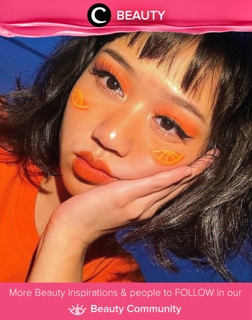 We love this fresh orange look by Clozetter @cclaracr! Simak Beauty Update ala clozetters lainnya hari ini di Beauty Community. Yuk, share juga beauty look-mu bersama Clozette.