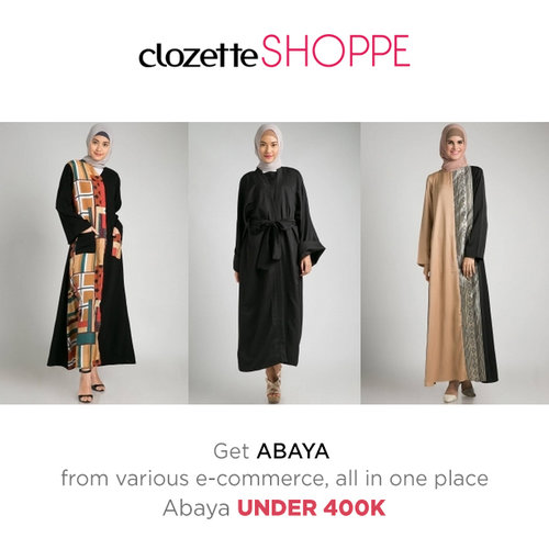 Abaya bisa jadi opsi busana untuk Hijabers. Di #ClozetteSHOPPE kamu bisa belanja Abaya DI BAWAH 400K dari berbagai e-commerce site.   http://bit.ly/2arjR6p
